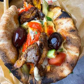 Vegan Shawarma with Baharat Roasted Oyster Mushrooms