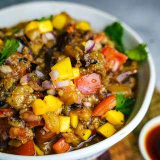Ensaladang Talong- (Filipino Eggplant Salad)