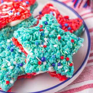 Patriotic Rice Krispie Treats Recipe