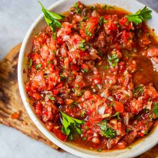 Acılı Ezme Recipe (Spicy Turkish Salad Ezmesi)