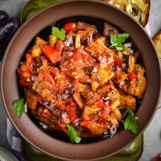 Soslu patlican (Turkish eggplant recipe)
