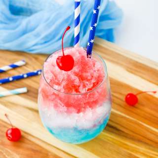 Red, White, and Blue Slushies (alcohol free)
