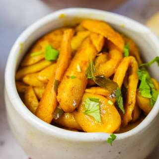 Ekadasi Aloo Parwal Ki Sabji (Easy Vegan Parval Curry)