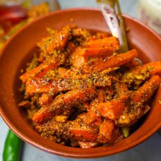 Gajar Ka Achar (Indian Carrot pickle)