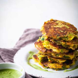 Savory Vegetable Cakes with leek
