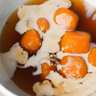 Kolak Biji Salak (Indonesian Sweet Potato Balls)