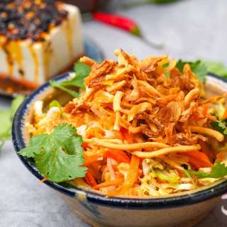 Asinan Sayur (Indonesian salad with peanuts and tamarind)