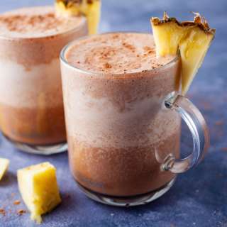 Chocolate Pineapple Smoothie with Collagen