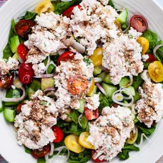 Fresh Tuna Cucumber And Ricotta Cheese Salad