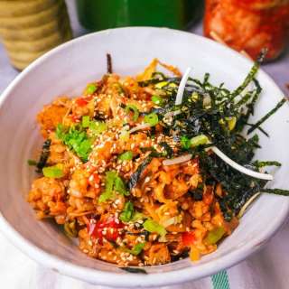 The Easiest Vegan Kimchi Fried Rice