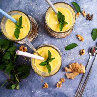Amazing Creamy Vegan Mango Lassi (Dairy-Free)