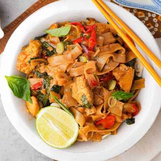 Vegan Drunken Noodles (Pad Kee Mao)