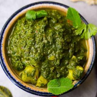 Saag Aloo: North Indian Greens and Potato Curry