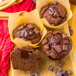 Copycat Olympic Village Chocolate Muffins