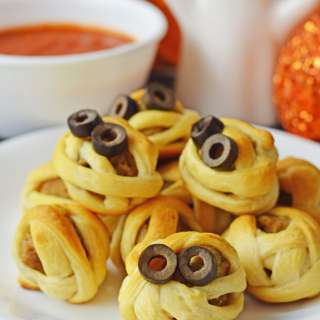 Halloween Mummy Meatballs