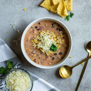 Cheesy Chicken Enchilada Soup