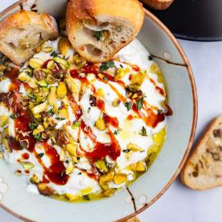 Seasoned Whipped Ricotta With Honey