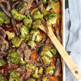 Easy Sheet Pan Beef and Broccoli