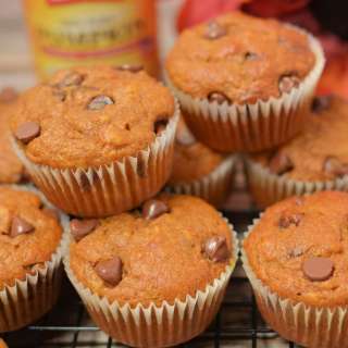 Pumpkin Banana Chocolate Chip Muffins
