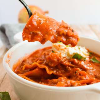 Easy One Pot Lasagna Soup Recipe