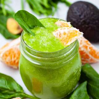 Creamy Spinach Orange Smoothie (No Yogurt)