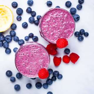 Blueberry And Raspberry Smoothie