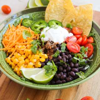 Ground Beef Taco Bowls