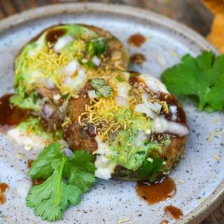 Vegan Aloo Tikki Chaat