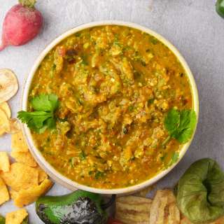 Salsa Verde (Smoky Roasted Tomatillo Sauce)