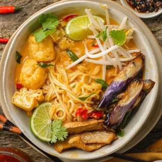 Easy One-Pot Curry Laksa (Malaysian Coconut Noodle Soup)