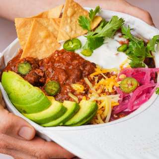 The Best Vegan Chili Recipe (Served in a Hat)