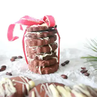 Coffee Cookies with White Chocolate