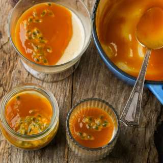 Vegan Passion Fruit Panna Cotta