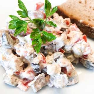 Fried Eggplant Salad