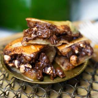 Martabak Manis- Indonesian pancakes with chocolate and peanuts