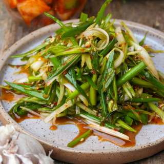 Vegan Korean Scallion Salad (Pa Muchim)