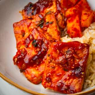 Korean Braised Tofu (Vegan Dubu Jorim)