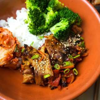 Vegan bulgogi- vegetarian Korean bbq 