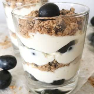German Mascarpone Dessert with Grapes