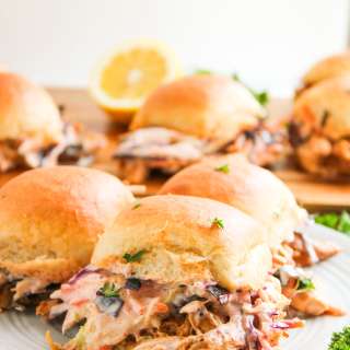 Easy Crockpot BBQ Chicken Sliders Recipe