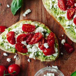 Easy Avocado Toast with Roasted Tomatoes Recipe