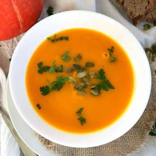 Creamy Red Kuri Squash Soup