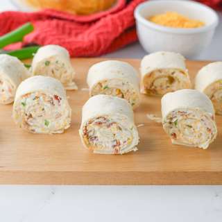 Cheesy Crack Chicken Pinwheels