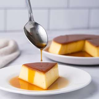 Bánh Flan (Vietnamese Flan with Coffee Caramel)