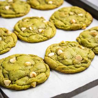 Matcha White Chocolate Cookies