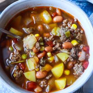 Hearty and Easy Crockpot Cowboy Soup Recipe