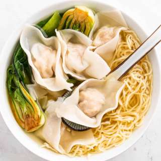 Shrimp and Pork Wonton Noodle Soup