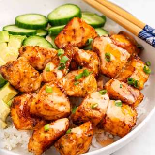 Air Fryer Salmon Bites