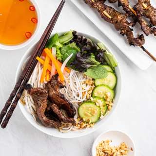 Bún Thịt Nướng (Vietnamese Grilled Pork Noodles)