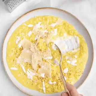 Saffron Cheese Risotto